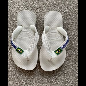 Havaianas white flip flops baby